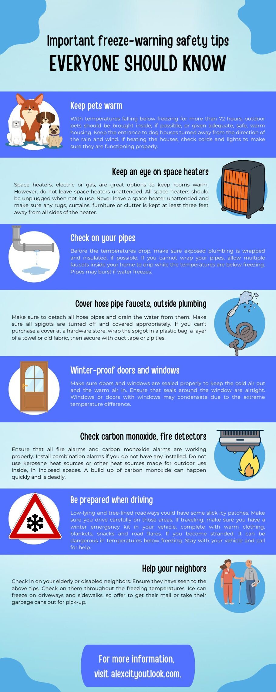 Freeze Warning Infograph