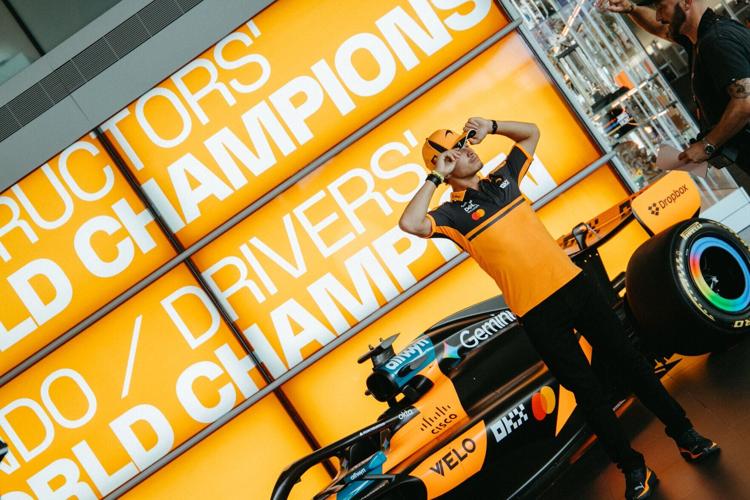 Velo and McLaren Mastercard Formula 1® Team Release Behind-the-Scenes Imagery of Lando Norris & Oscar Piastri from latest shoot