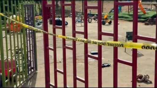 Aftermath of a deadly knife attack at a kindergarten in Uganda