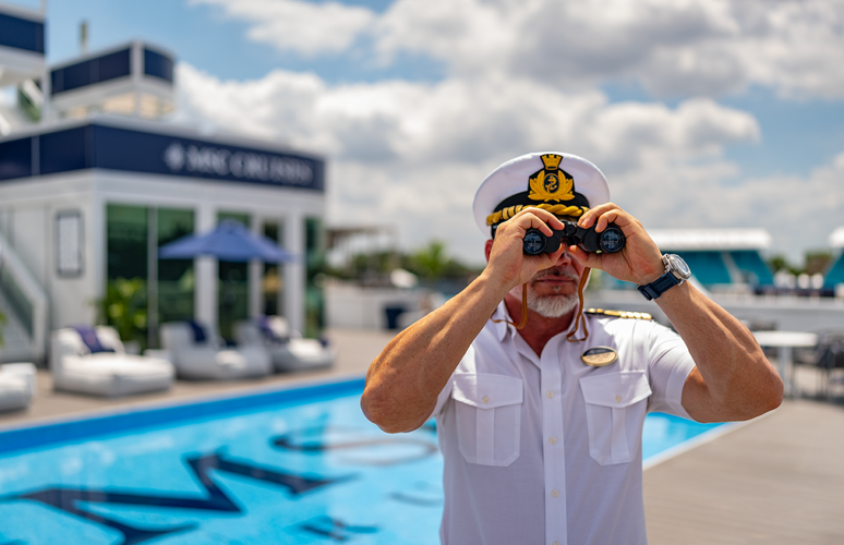 CAPTAIN DINO SAGANI AT MSC YACHT CLUB EXPERIENCE TRACKSIDE AT 2026 FORMULA 1® MIAMI GRAND PRIX