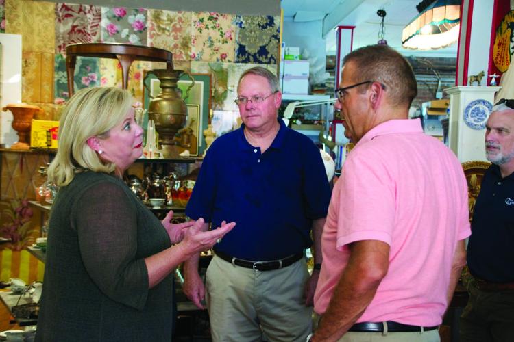 Oliver and Cavanaugh visit Tallassee to tour gas line replacement work site
