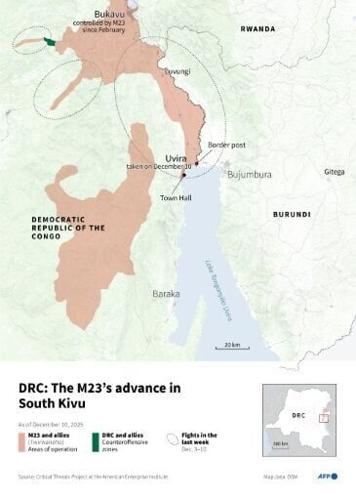 DRC: the M23's advance in South Kivu