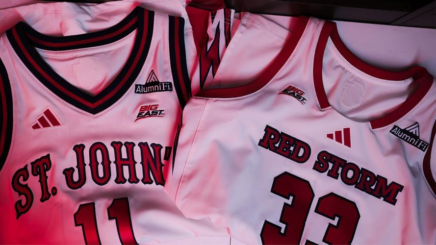 St. John's jerseys with AlumniFi patch.