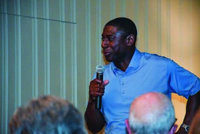 Auburn AD Allen Greene speaks at Lake Martin Auburn Club kickoff