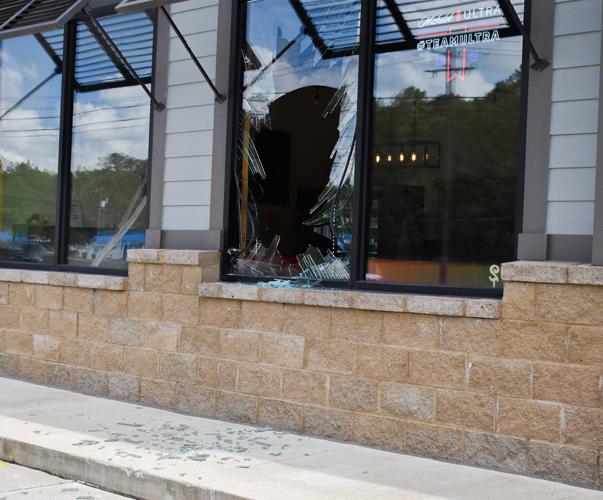 Deer jumps through Sun’s Diner, causes damage