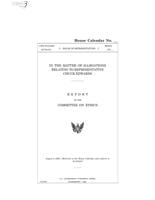 FNF - NC - Report US House Ethics Committee