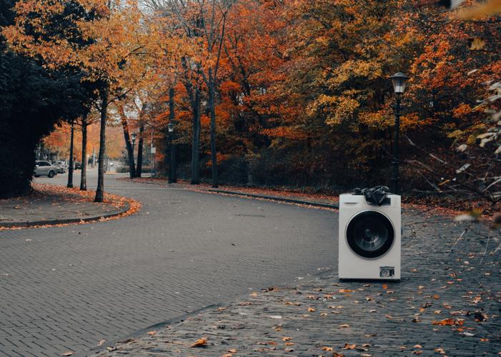 STOCK - Abandoned washing machine