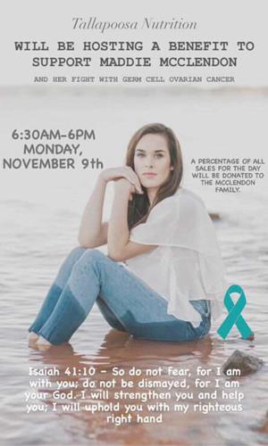 Dadeville’s Tallapoosa Nutrition to raise money for local’s battle with cancer