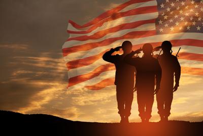 amer legion with flag