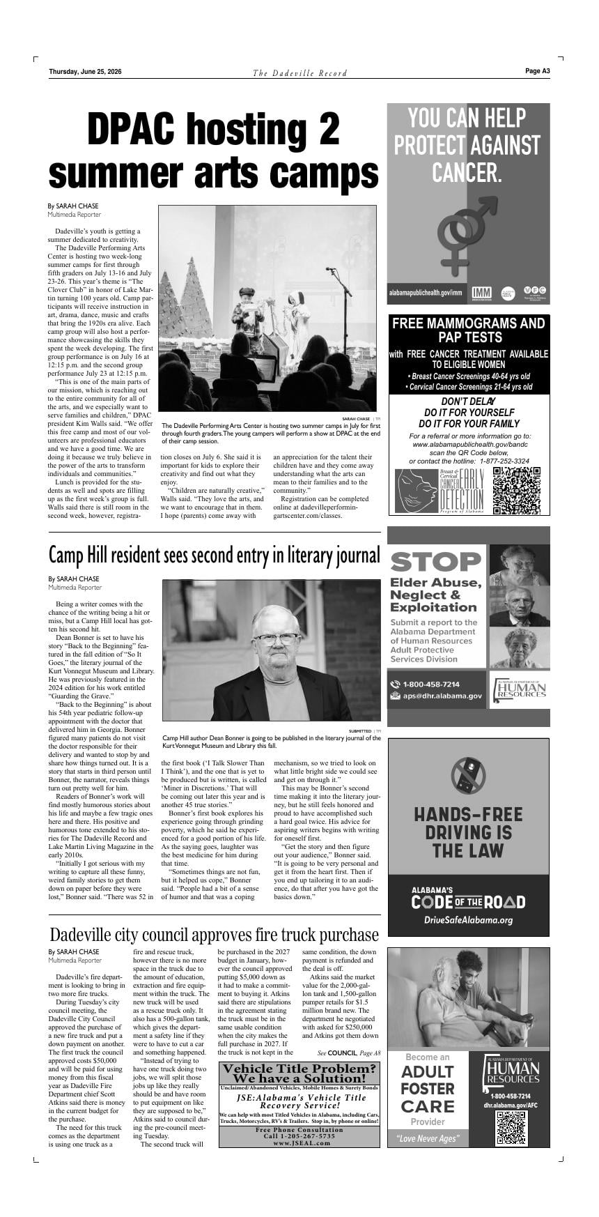 Page A03