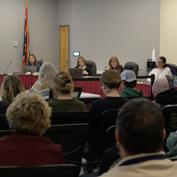 Holding back tears: Parents, community members, students showed up Monday night to tell the board not to close 2 local schools