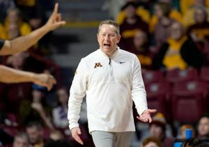 Niko Medved and the Gophers lost to Rutgers in their first Big Ten tournament game on Wednesday, March 11.
