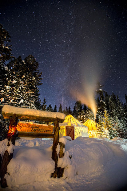 Tent Camping In The Winter Offers Unique Look At Yellowstone National Park Open Spaces Trib Com