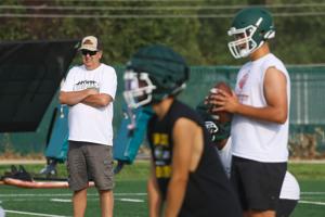 High school football practice kicks off