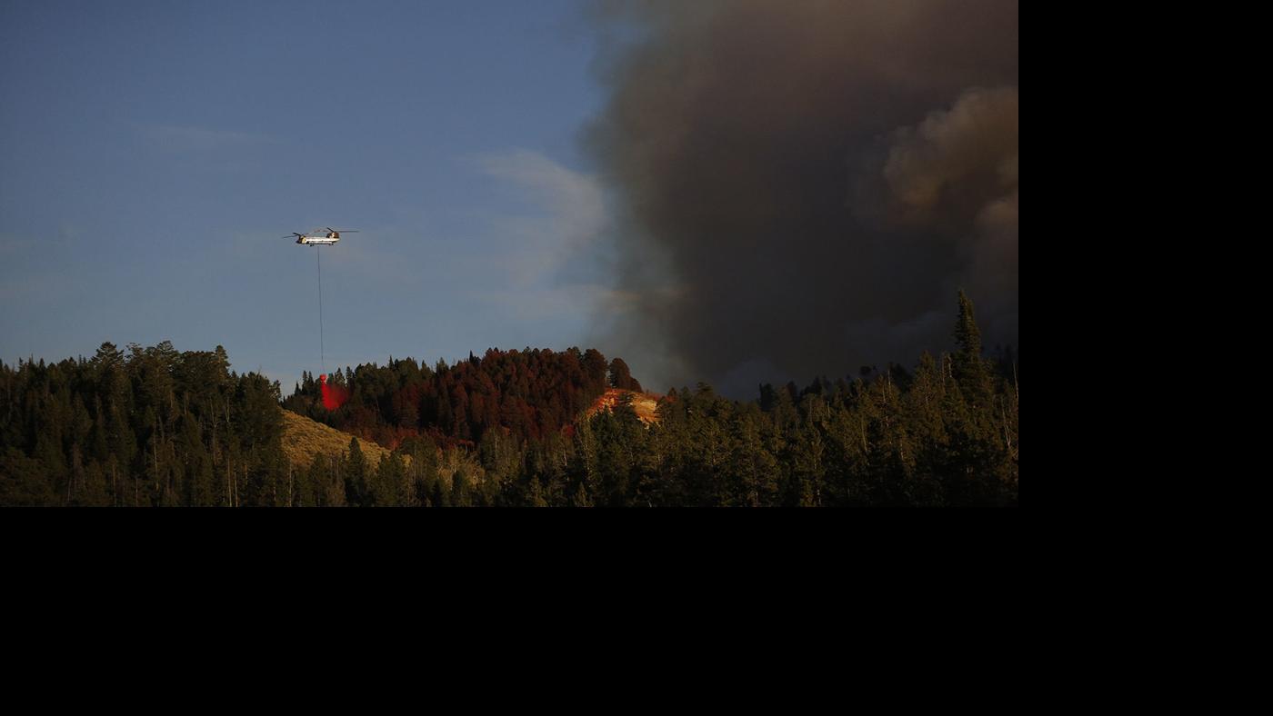 A fire burning in western Wyoming has now destroyed 55 homes Wyoming