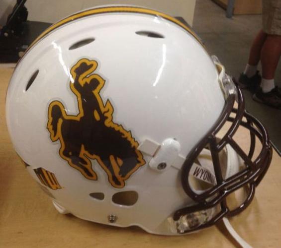 Wyoming football helmets through history History