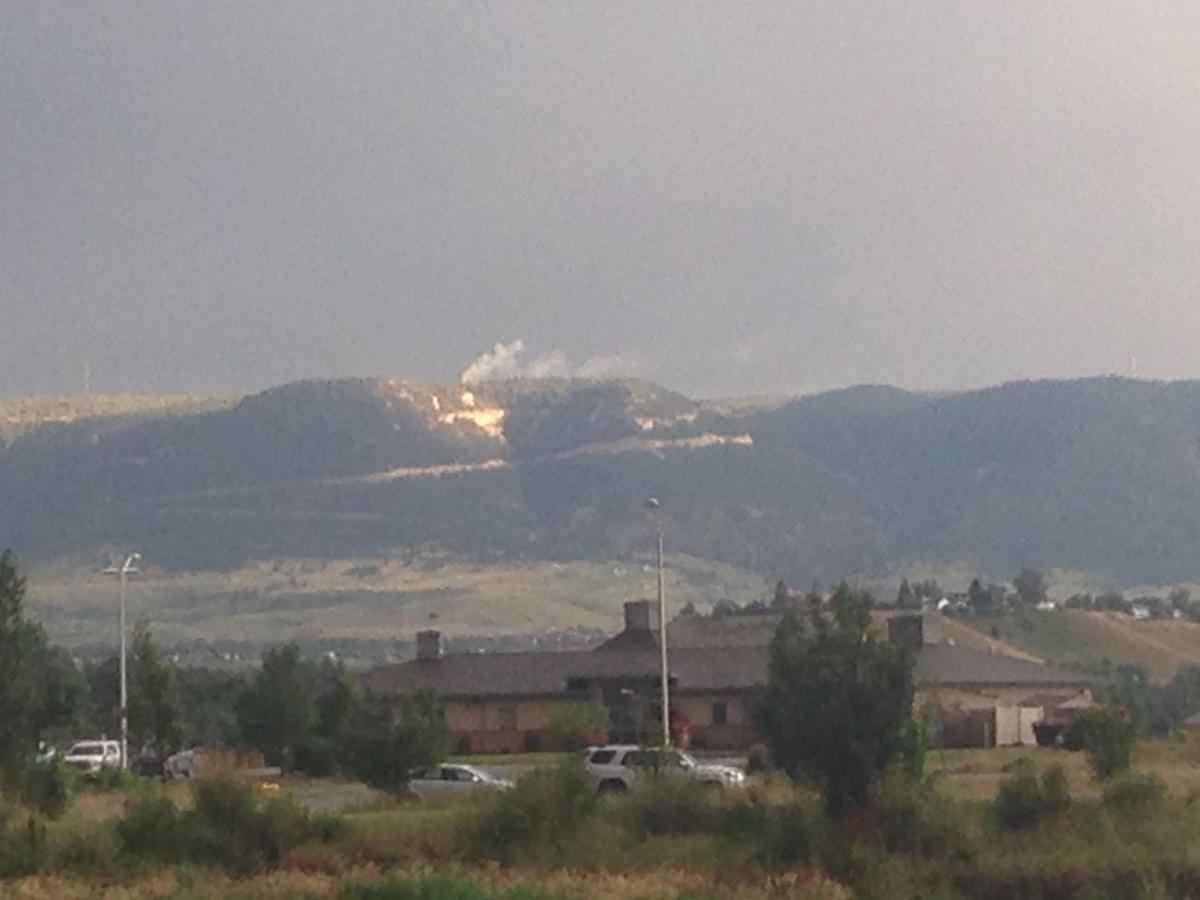 Fire burns on Casper Mountain; no homes are currently threatened