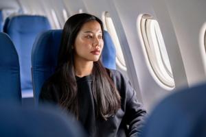 What happens to your skin on a flight?