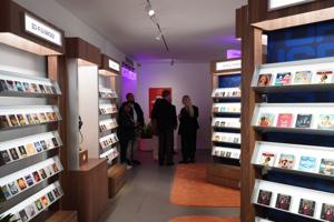 A bookstore without any books? See inside Audible's new audiobook haven in NYC