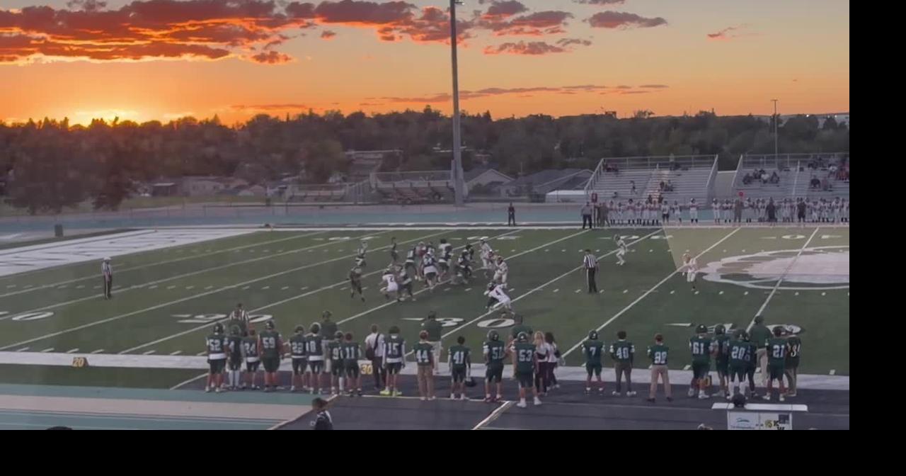 Kelly Walsh and Campbell County face off under Mother Nature's Friday Night Lights at Harry Geldien Stadium