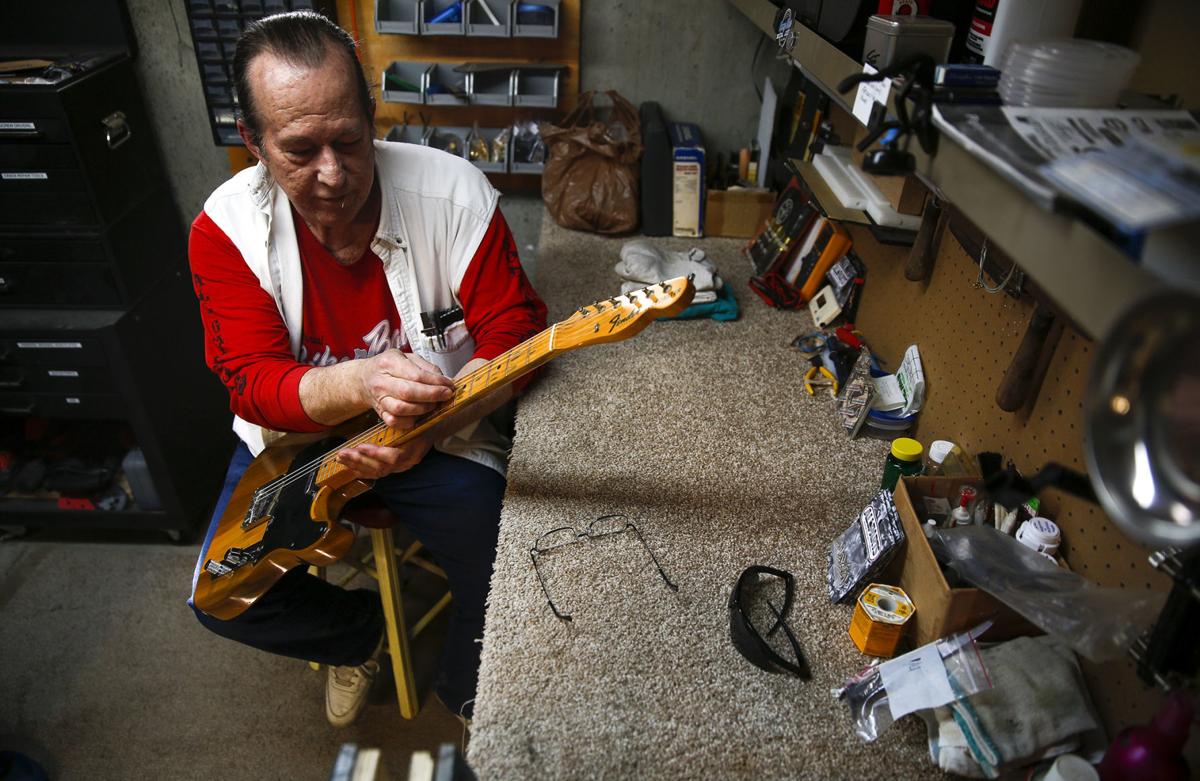 oil worker builds future as casper guitar repairman guitar technician