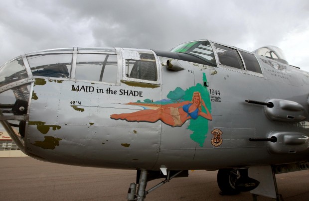 World War II bomber tours skies over Casper