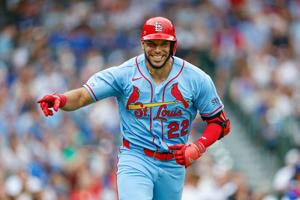 Cardinals slugger Joshua Baez made major league history by homering three times in his MLB debut Saturday, Aug. 15 at Wrigley Field in Chicago.
