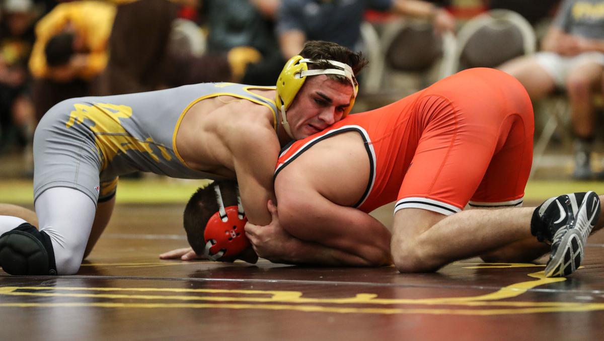 Wyoming sophomore wrestler Dewey Krueger pulls off wins above his