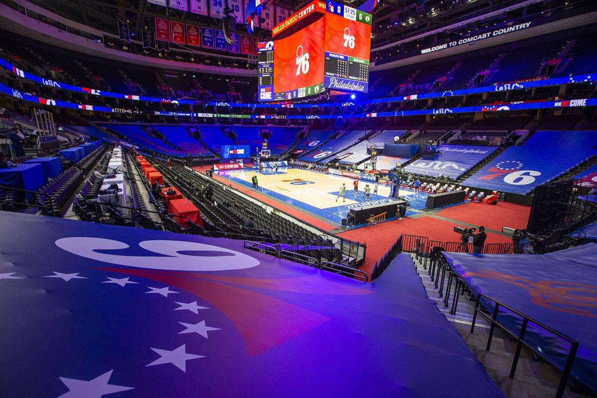 The Wells Fargo Center in Philadelphia.