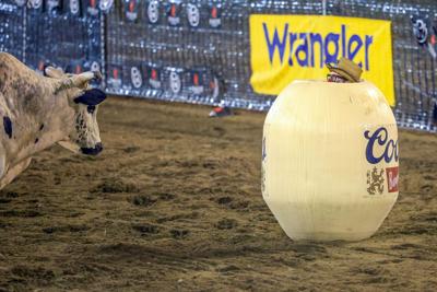After a bull nearly ended his rodeo career, this clown and barrel man found his way back to the dirt in Casper