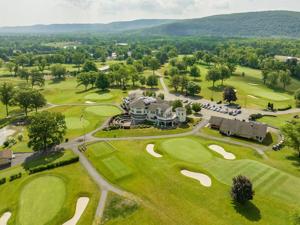 An aerial view of the clubhouse at Corning Country Club, which will welcome back the LPGA in 2027.