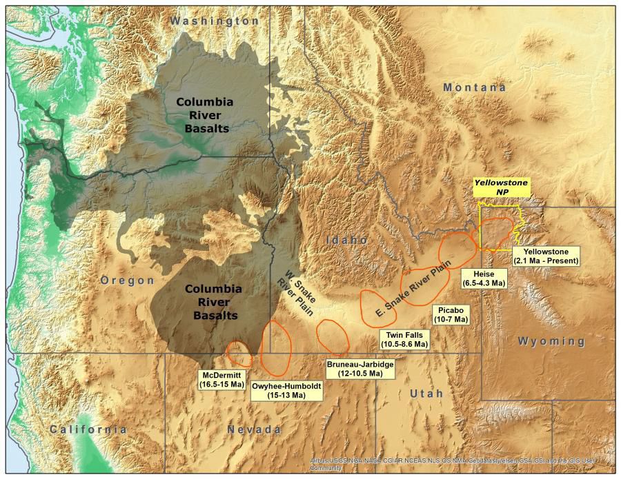 Tracking The Yellowstone Hotspot Across The Northwest 