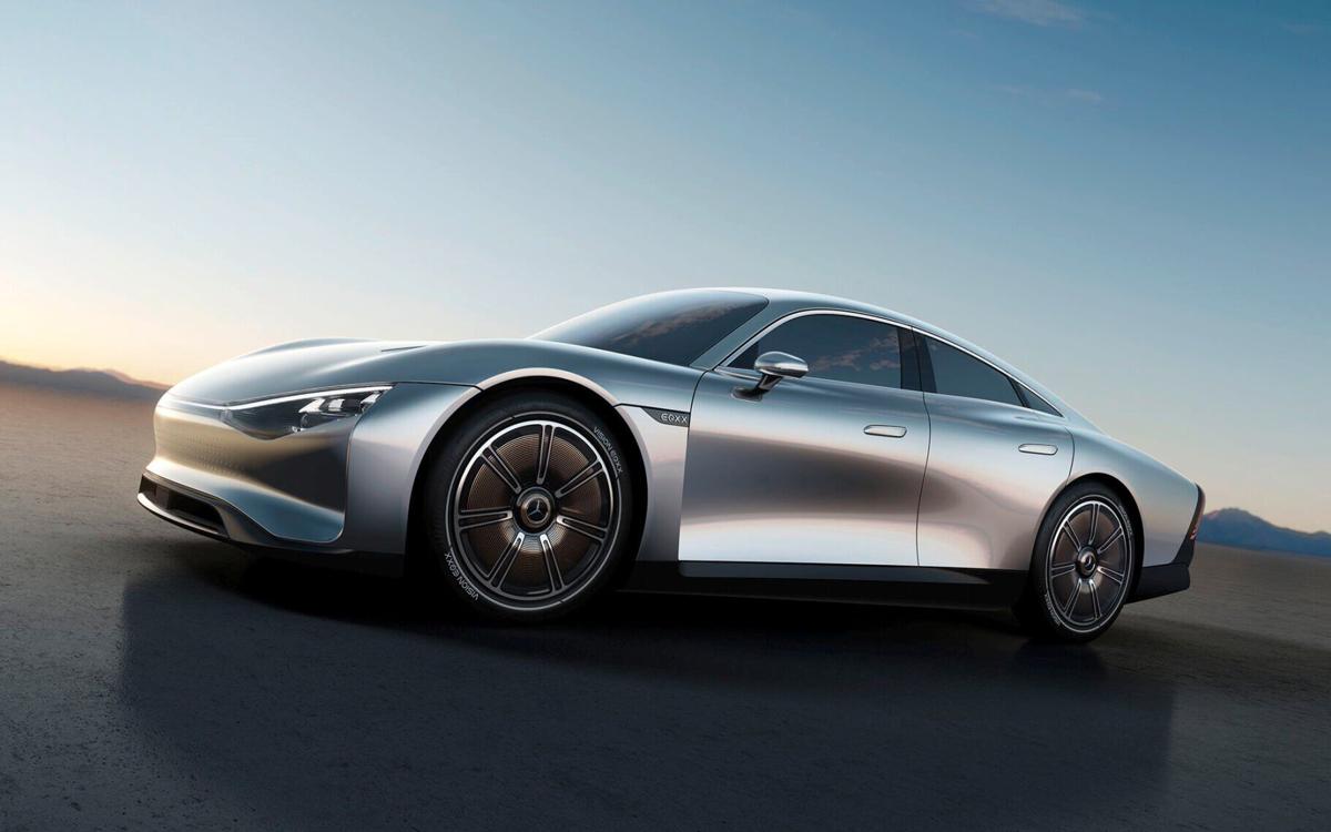 Mercedes says its electric concept has 620 miles of range and seats made with mushrooms