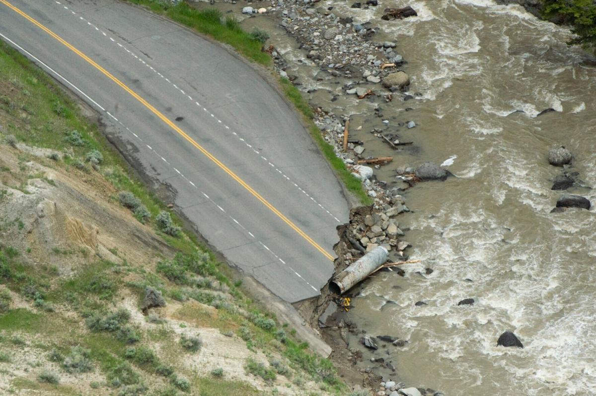 Yellowstone flood flyover