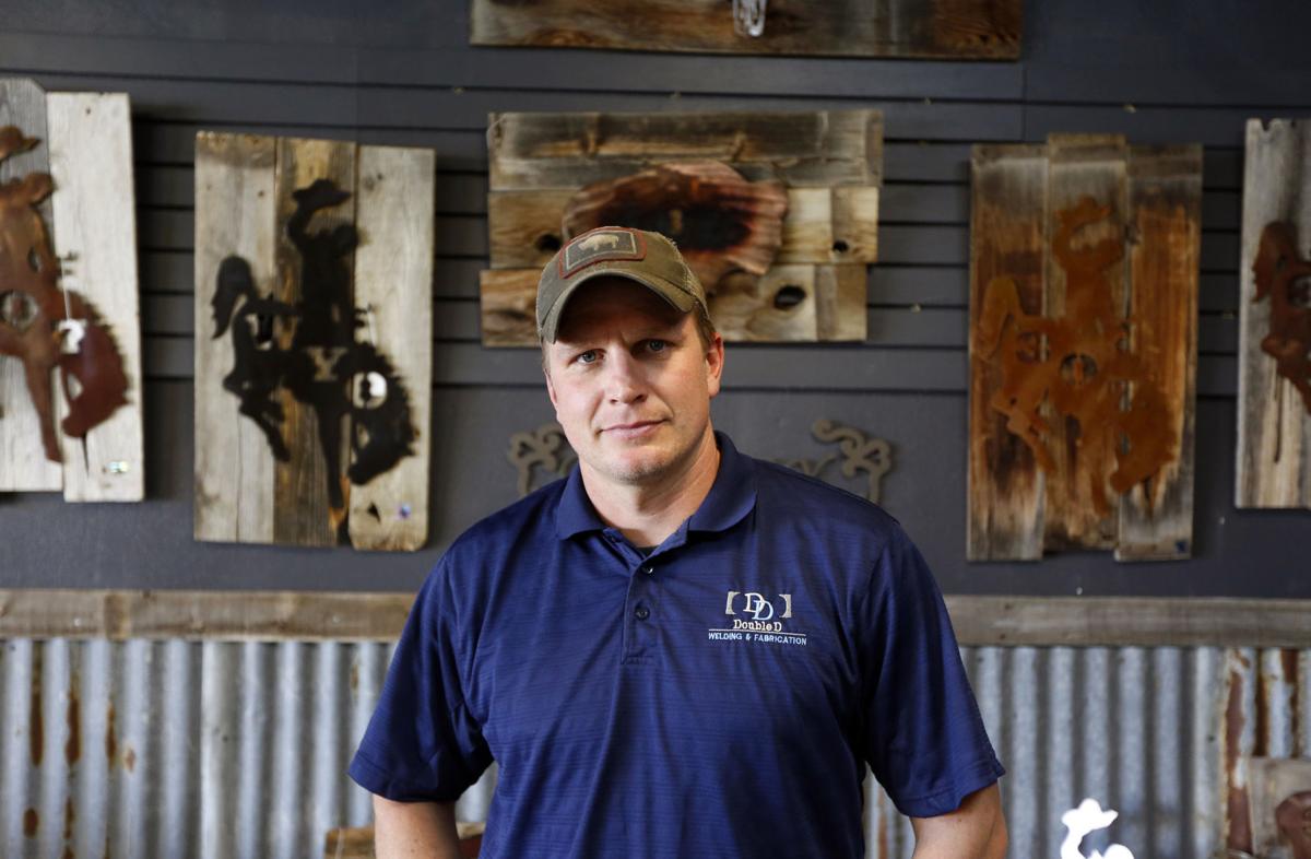 Adapting with Wyoming pride Welding shop turns to home decorations in