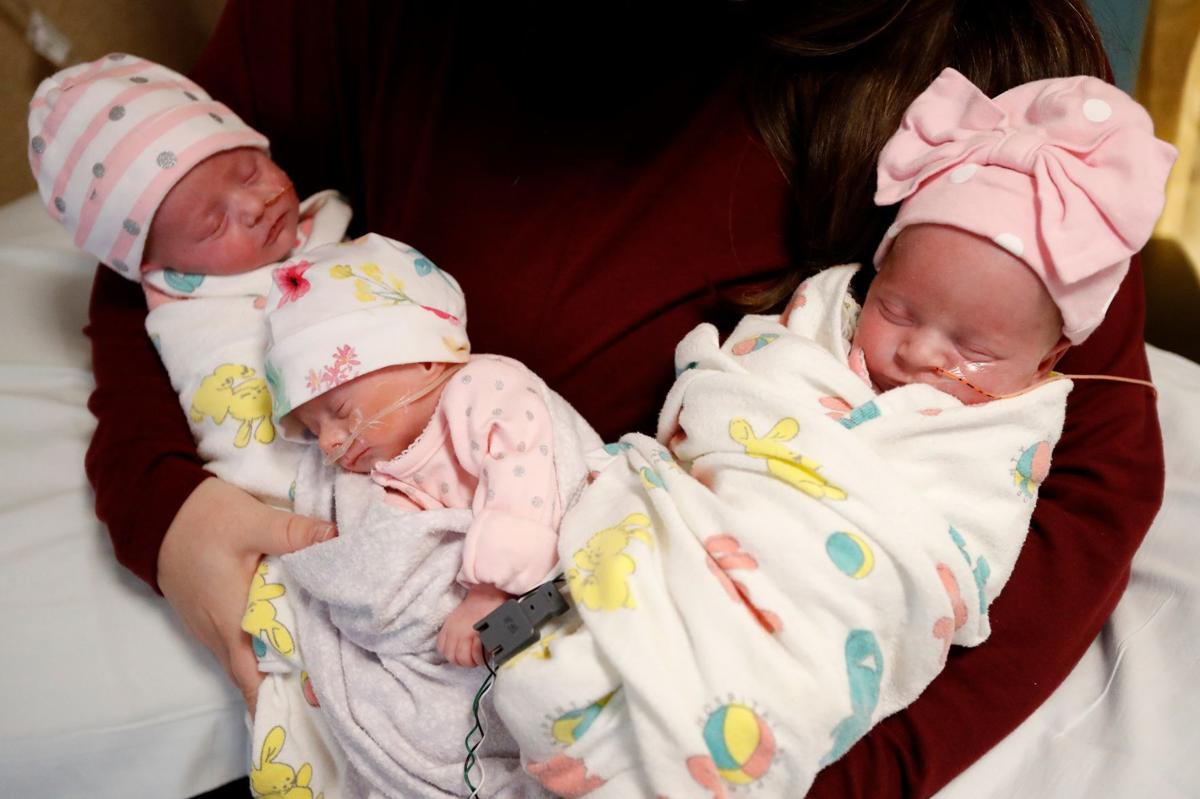 Sheridan woman gives birth to rare fraternal triplets in Billings