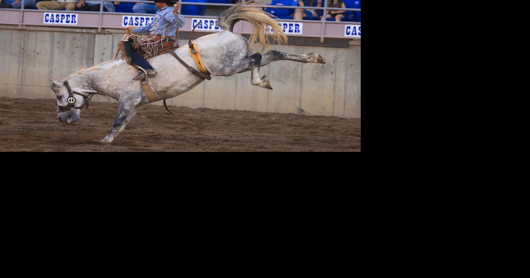 Wyatt Casper takes saddle bronc lead at Central Wyoming Fair & PRCA Rodeo