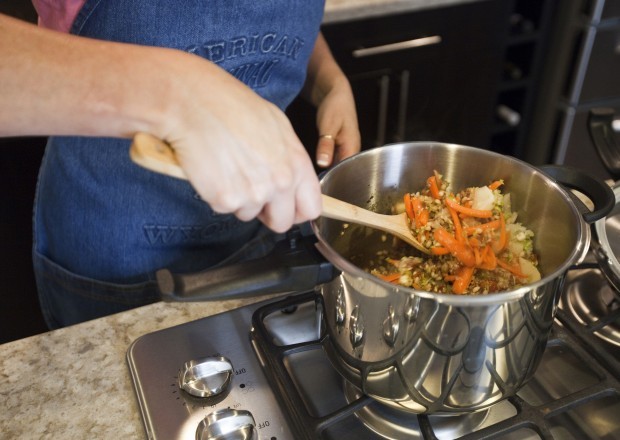 Pressure Cooking Beef Barley Vegetable Soup