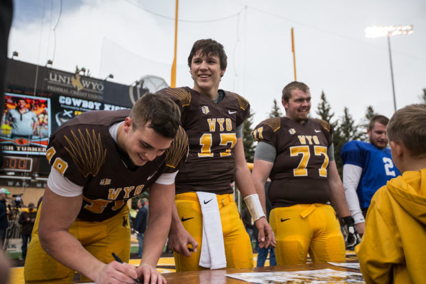 Post-Saints win, Bills' Josh Allen trade jersey with former Wyoming teammate