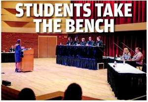 STUDENTS TAKE THE BENCH