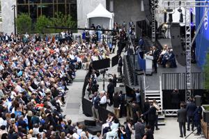 Dedication ceremony for the opening of the Obama Presidential Center in Chicago