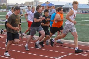 High school football practice kicks off
