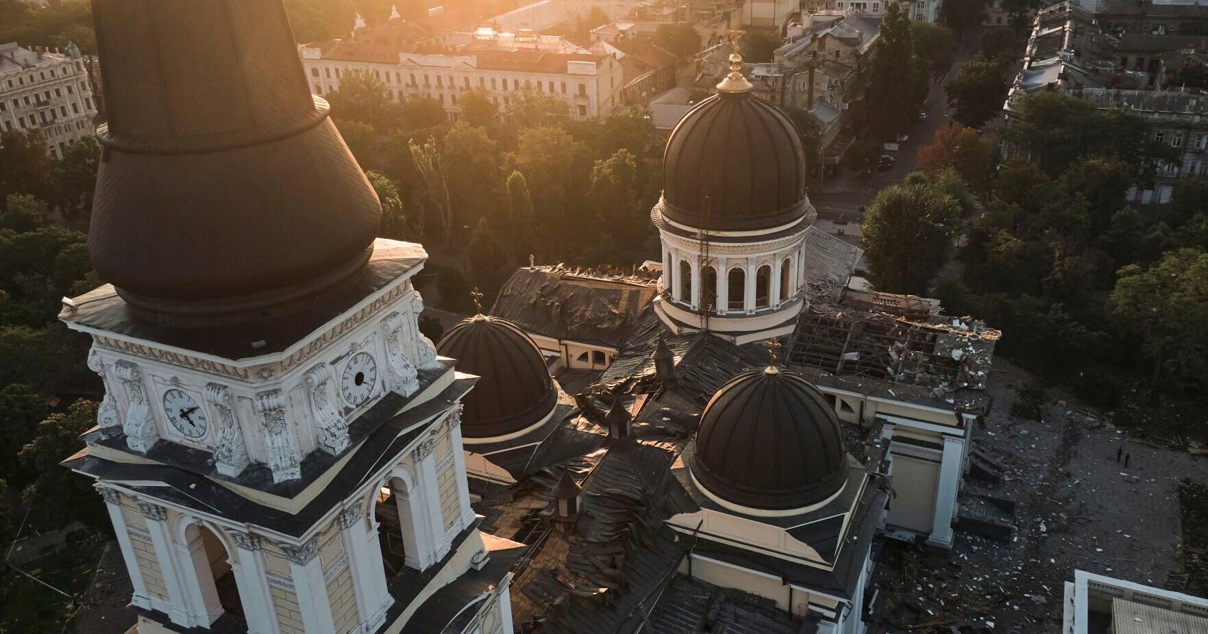 Landmark Ukraine cathedral damaged - Vimarsana News