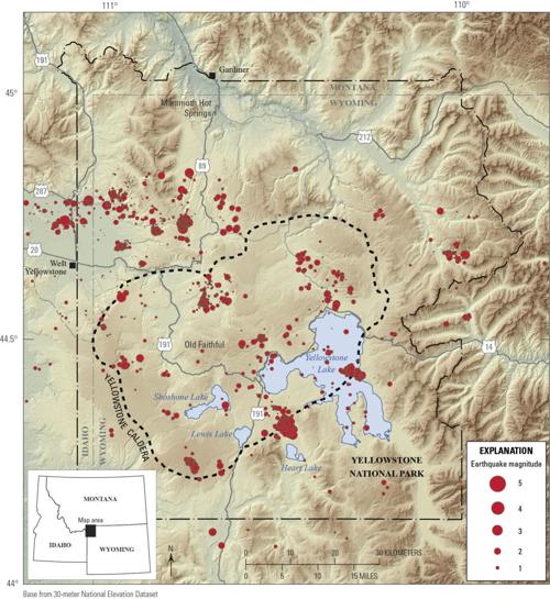 Seismicity map