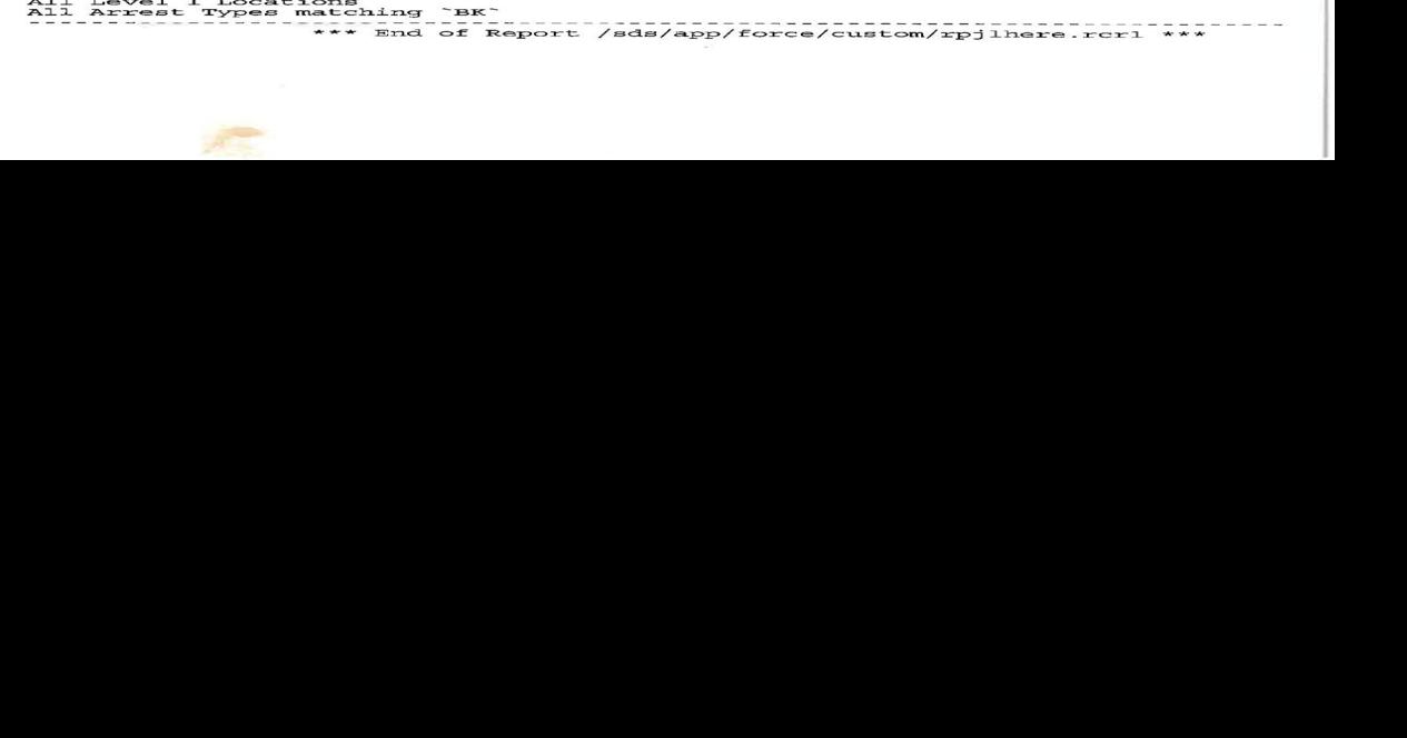 Inmate roster