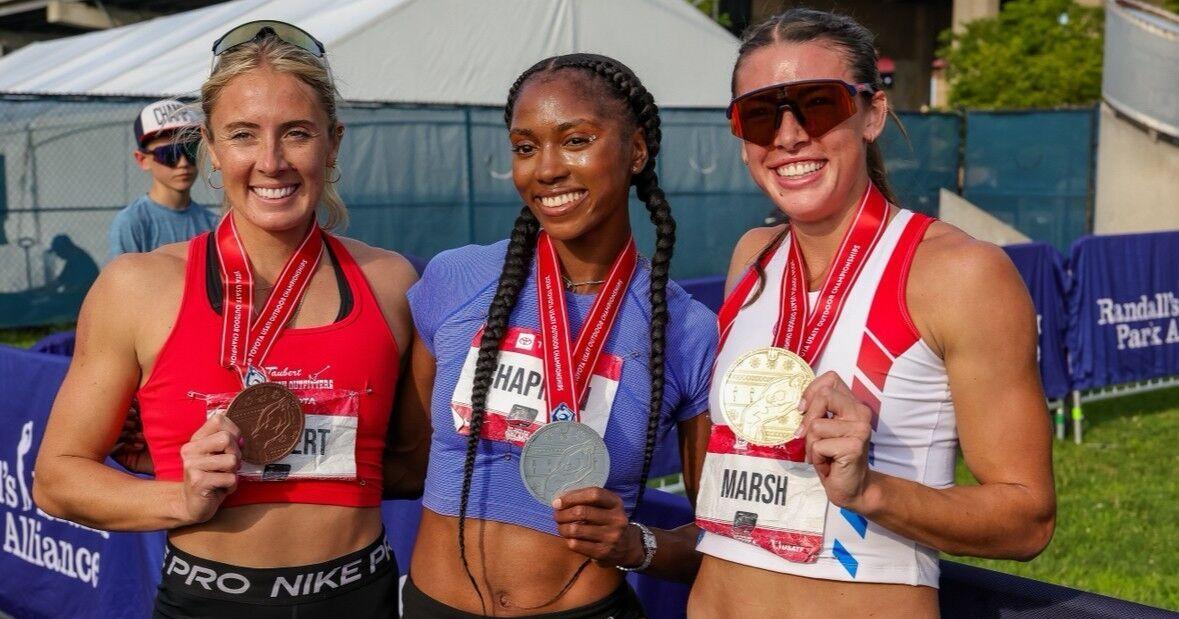 Vaught wins gold, Taubert grabs bronze at National Track & Field meet