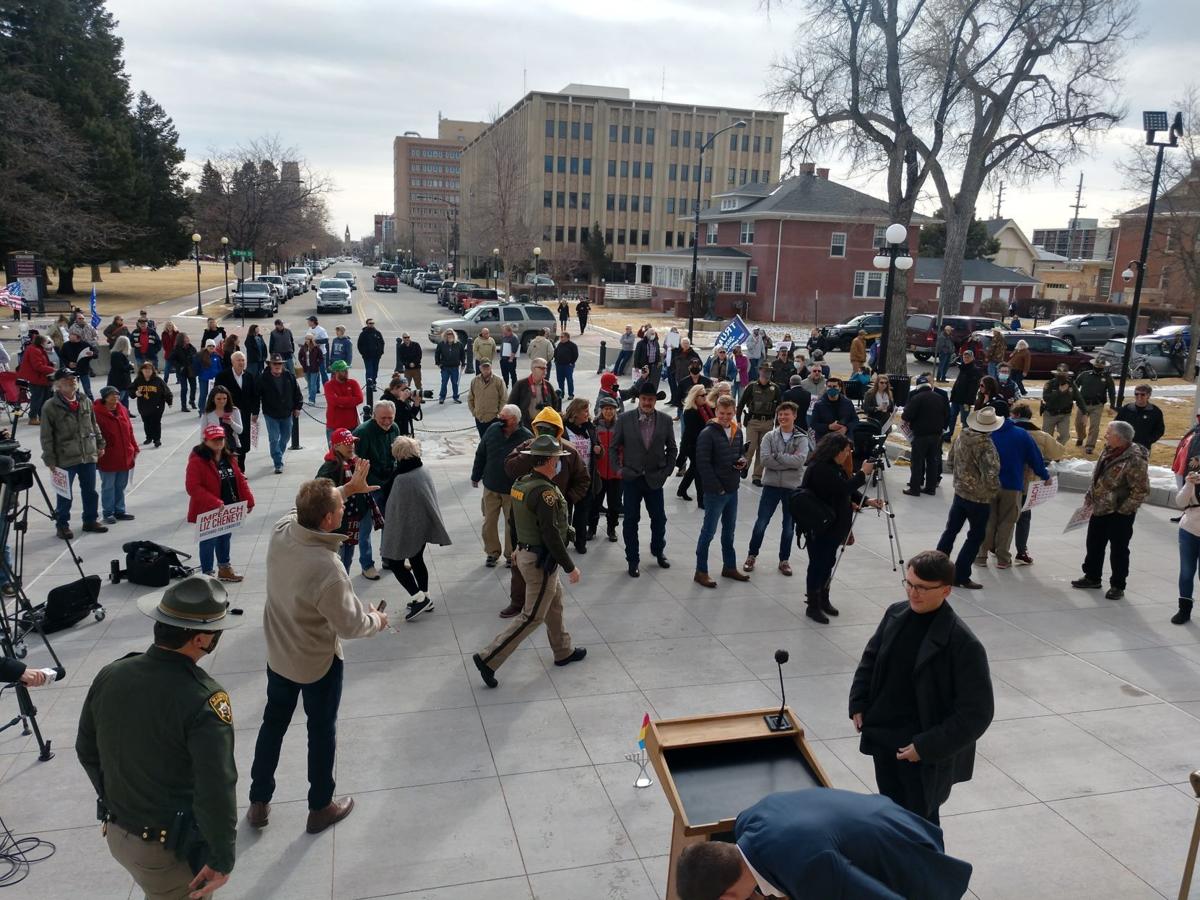 Watch now: Florida Rep. Matt Gaetz leads Cheyenne protest against Rep. Liz Cheney | 307 Politics ...