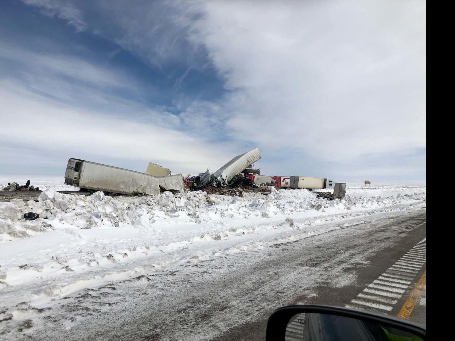 Three Die In Massive Wreck On Interstate 80 Highway Remains Shut