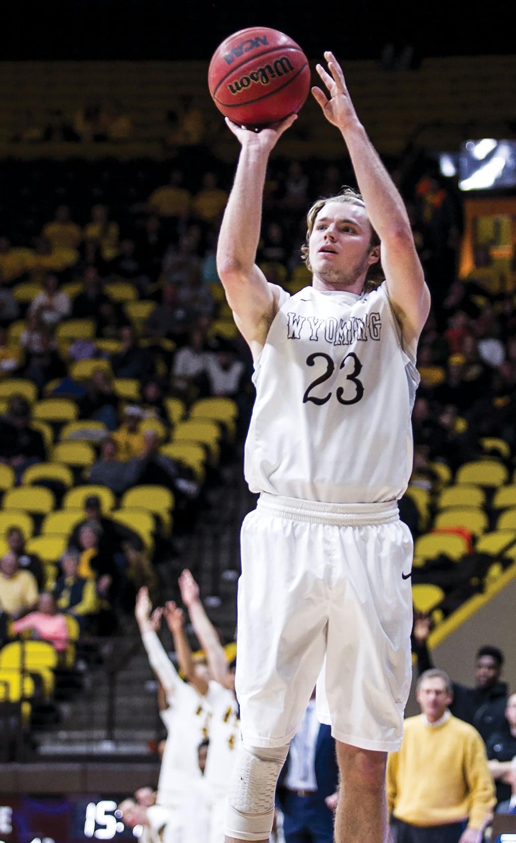 Wyoming Hammers Utah State With Record Setting 3 Point Display