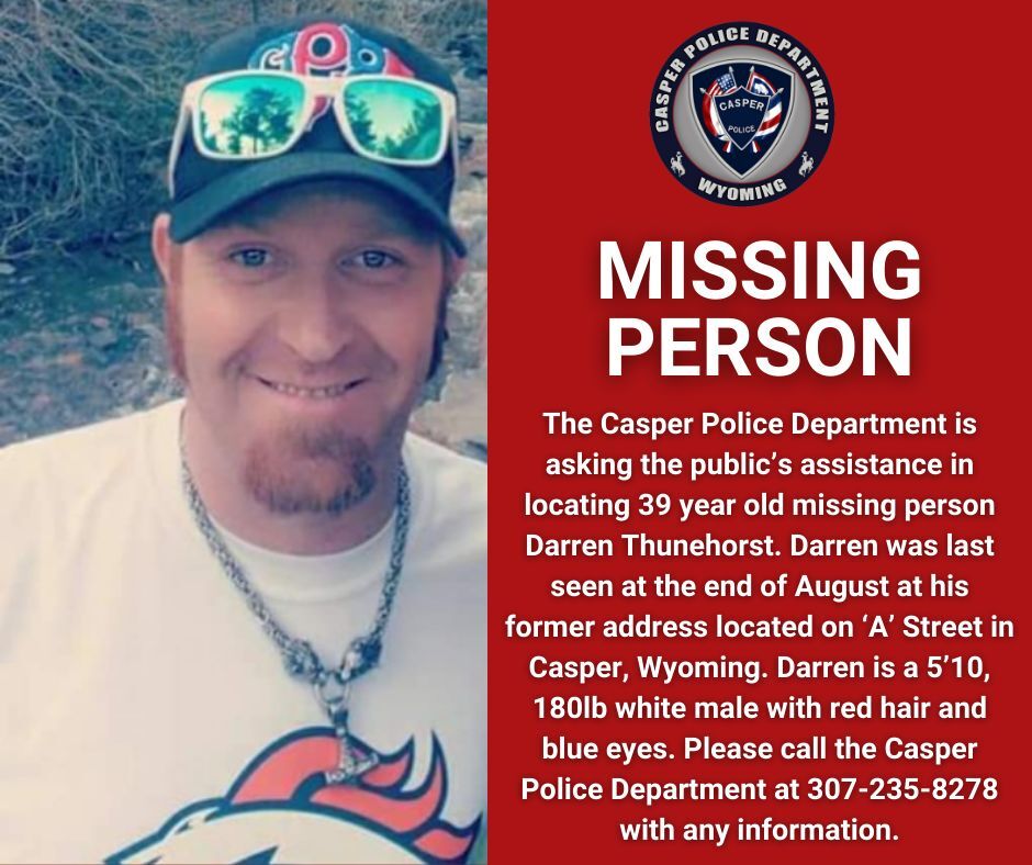 Casper Police Seek Information On Missing Man